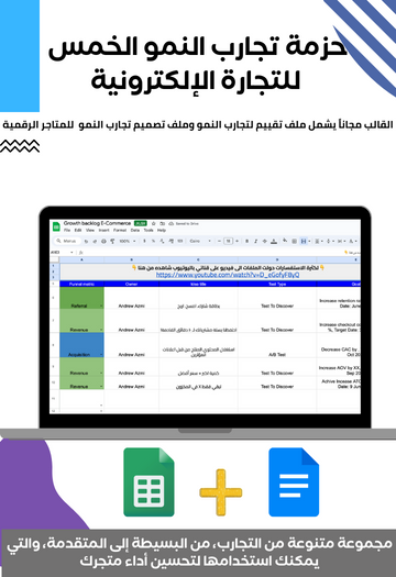 حزمة تجارب النمو الخمس للتجارة الإلكترونية: بالإضافة إلى قالب لتوليد المزيد من الأفكار